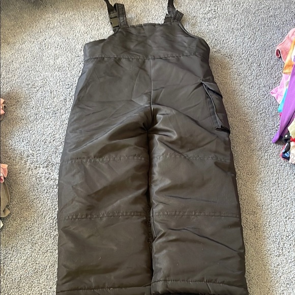 London Fog Black Insulated Overalls with Adjustable Straps - Picture 3 of 5